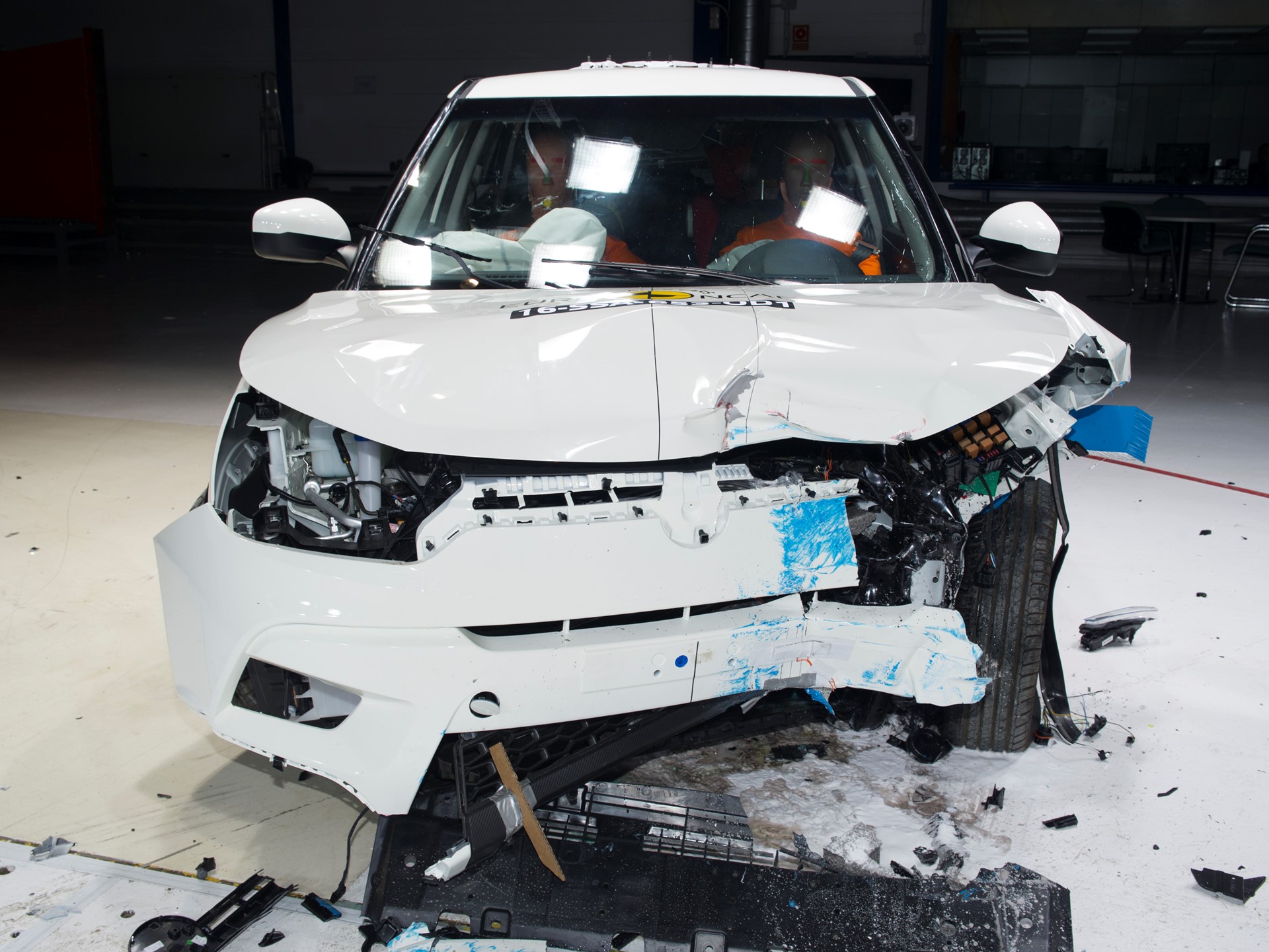 SsangYong Tivoli- Frontal Offset Impact test 2016 - after crash