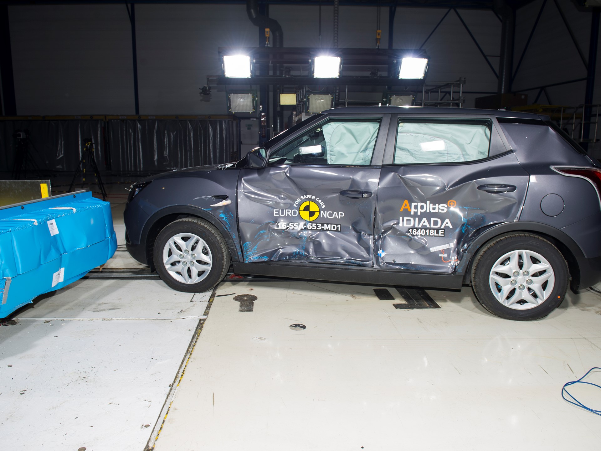 SsangYong Tivoli - Side crash test 2016 - after crash