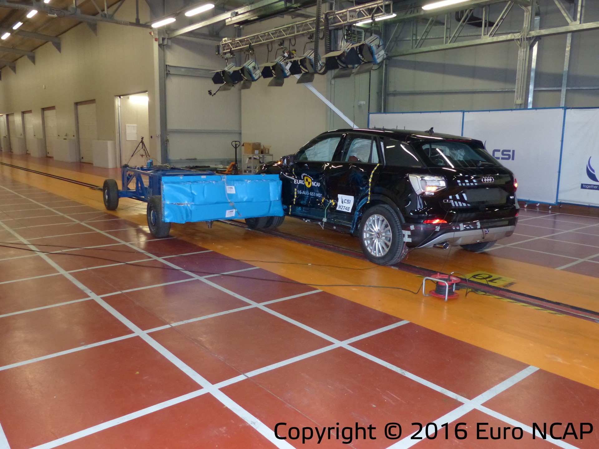 Audi Q2 - Side crash test 2016 - after crash
