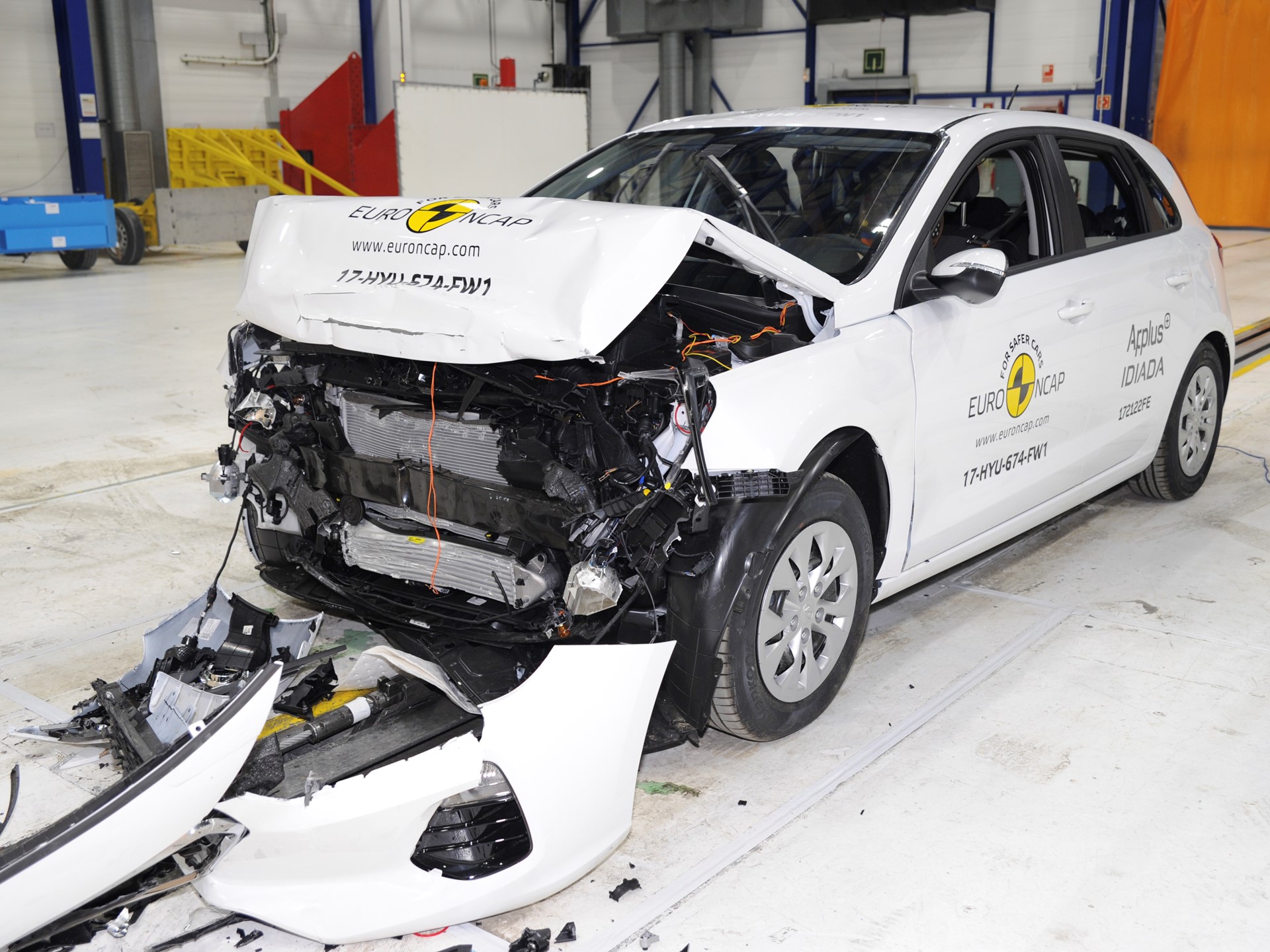 Hyundai I30- Frontal Full Width test 2017 - after crash