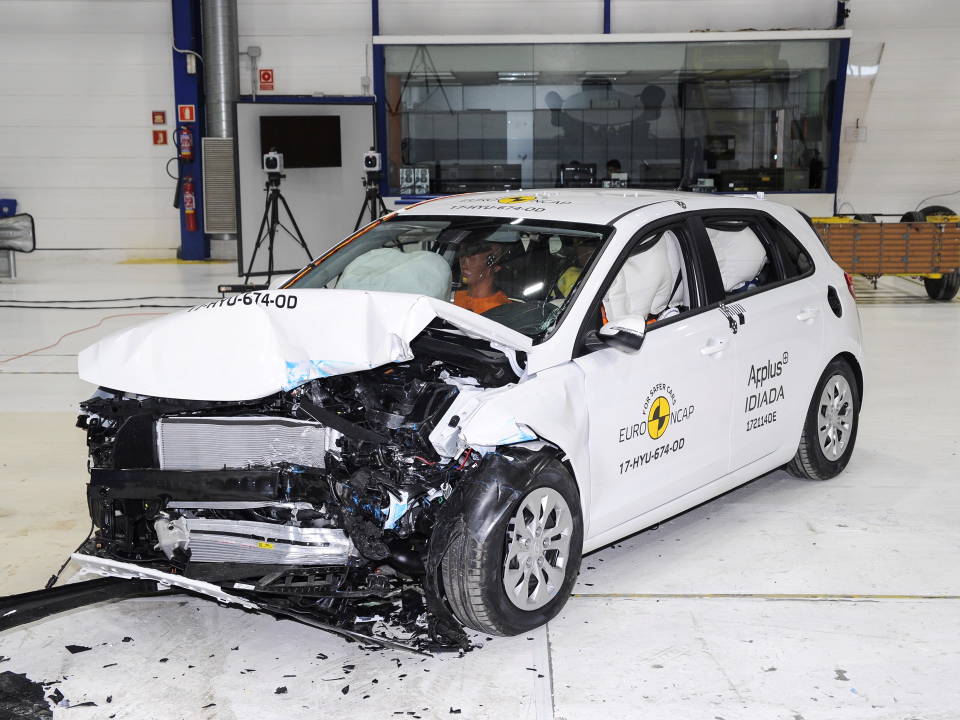 Hyundai I30- Frontal Offset Impact test 2017 - after crash