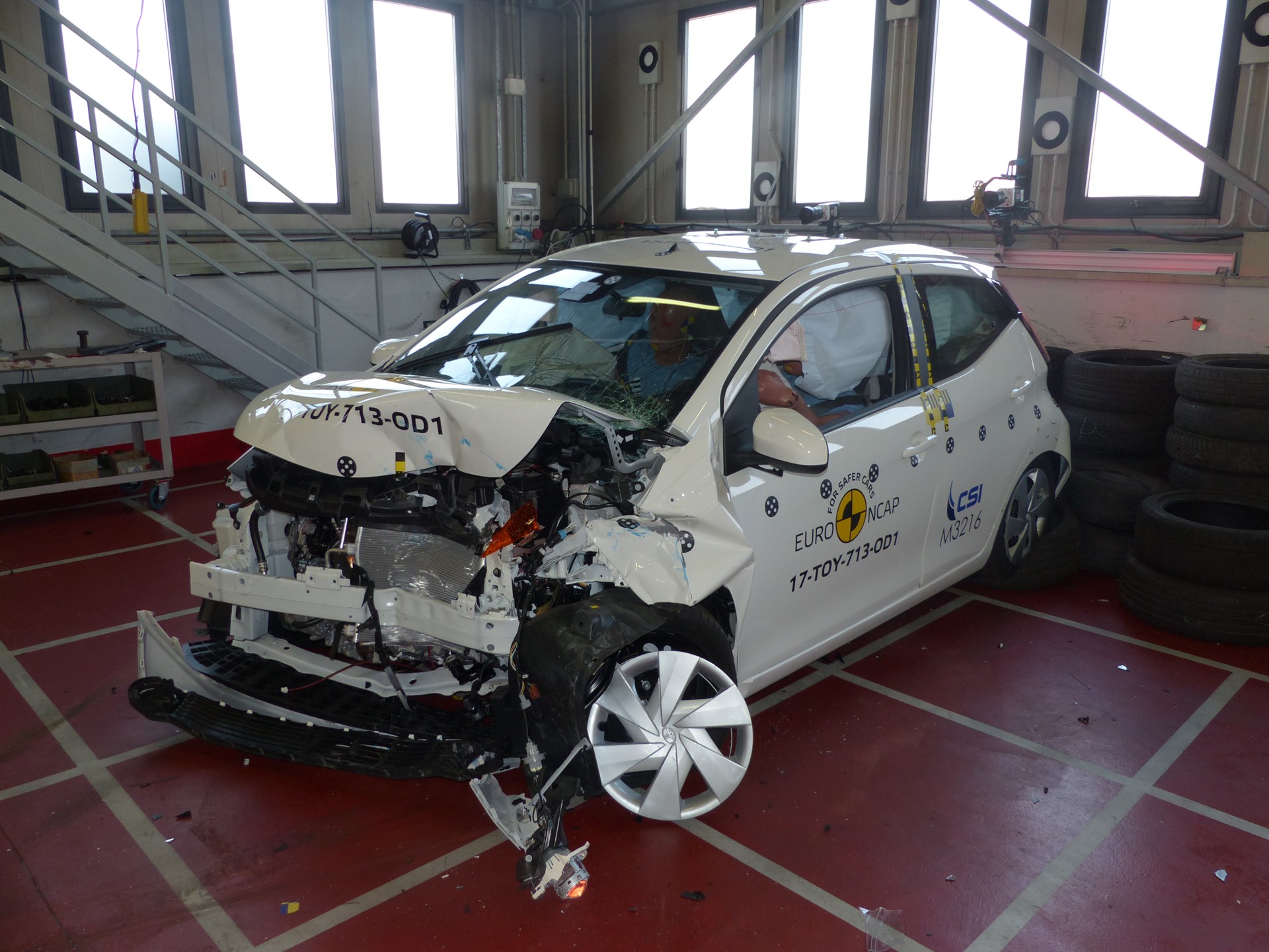 Toyota Aygo - Frontal Offset Impact test 2017 - after crash