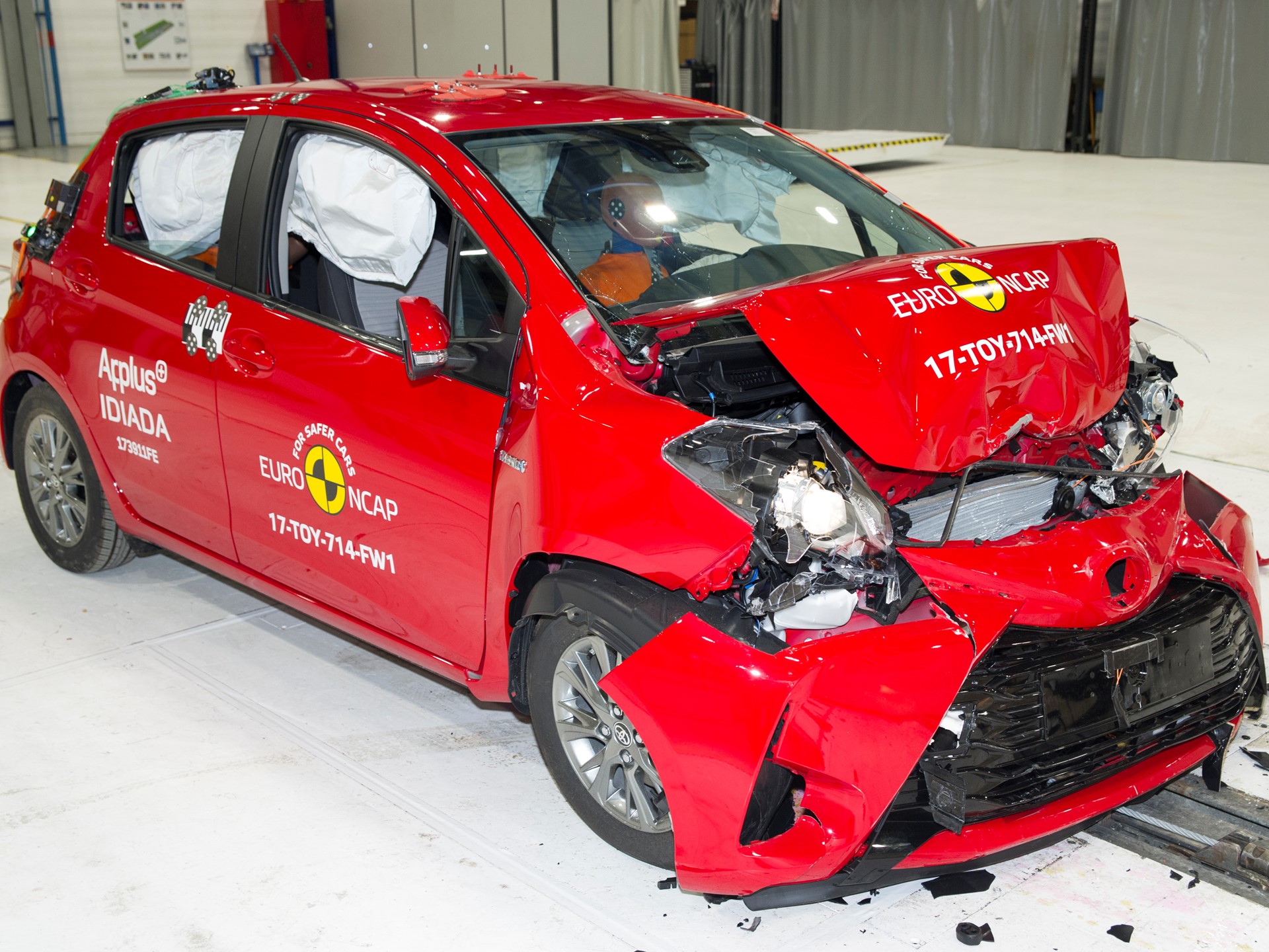 Toyota Yaris - Frontal Full Width test 2017 - after crash