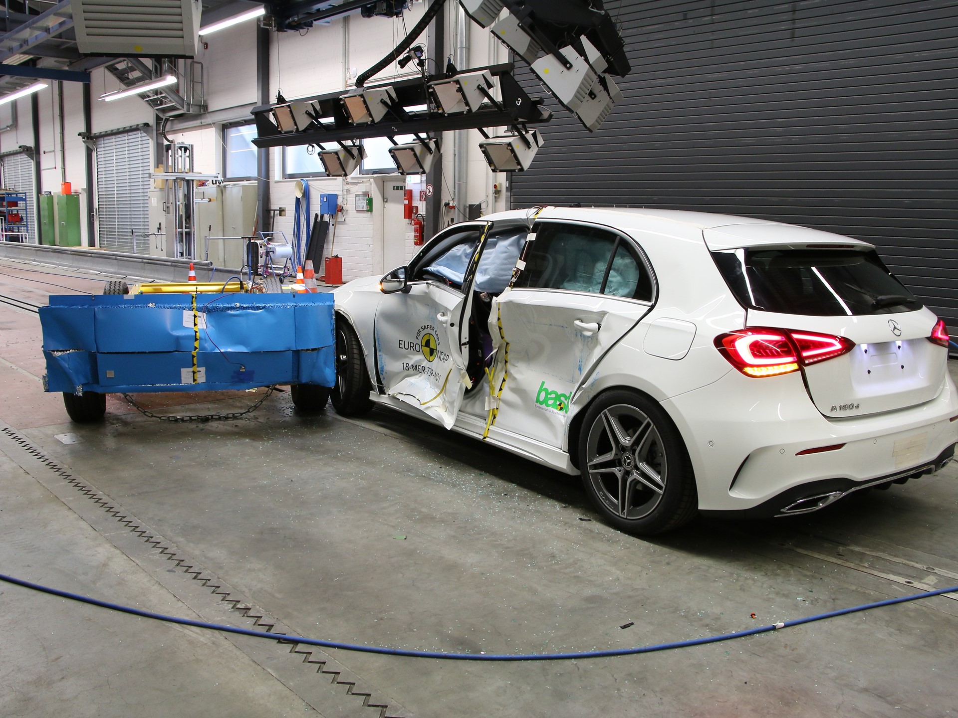 Mercedes-Benz A Class - Side crash test 2018 - after crash