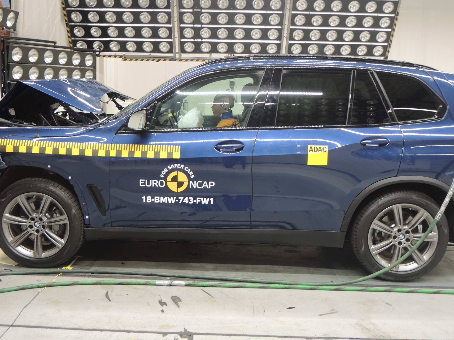 BMW X5 - Frontal Full Width test 2018 - after crash