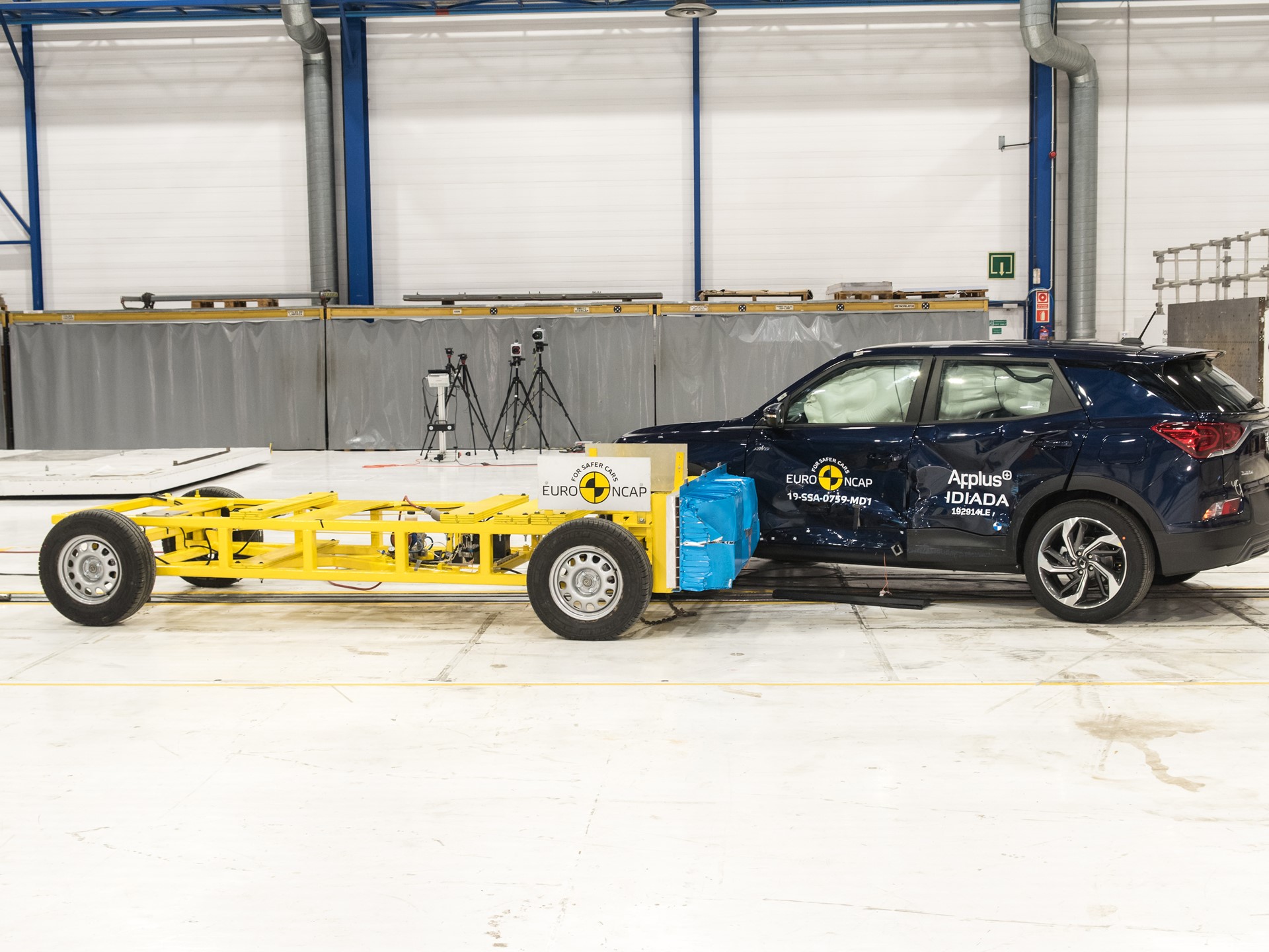 SsangYong Korando - Side crash test 2019 - after crash