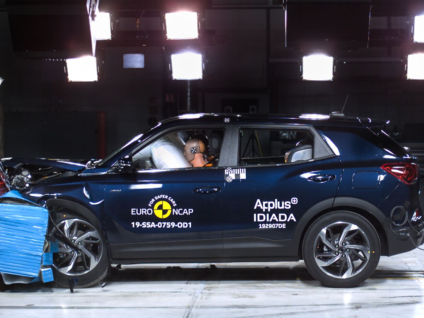 SsangYong Korando - Frontal Offset Impact test 2019