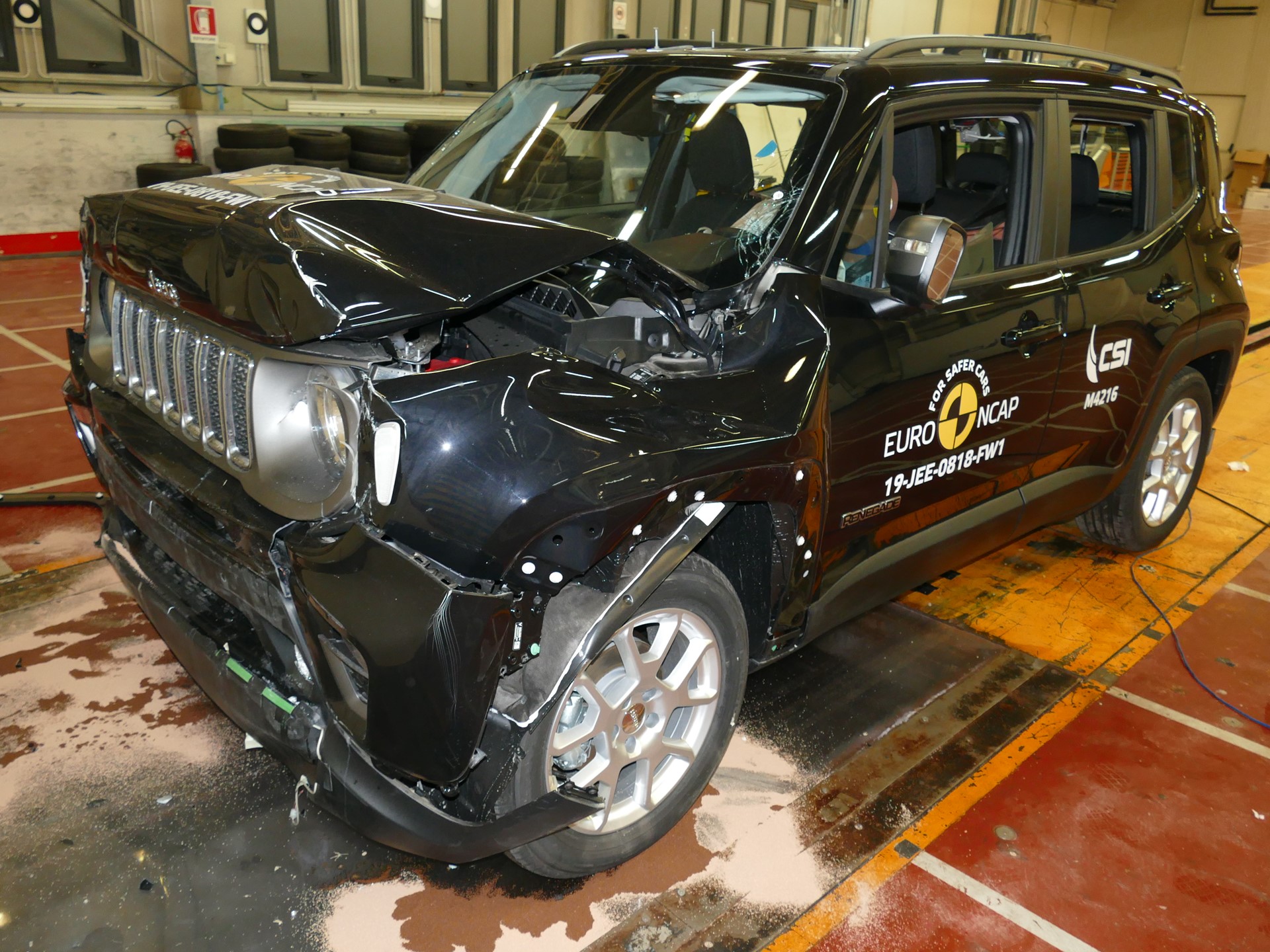 Jeep Renegade - Frontal Full Width test 2019 - after crash