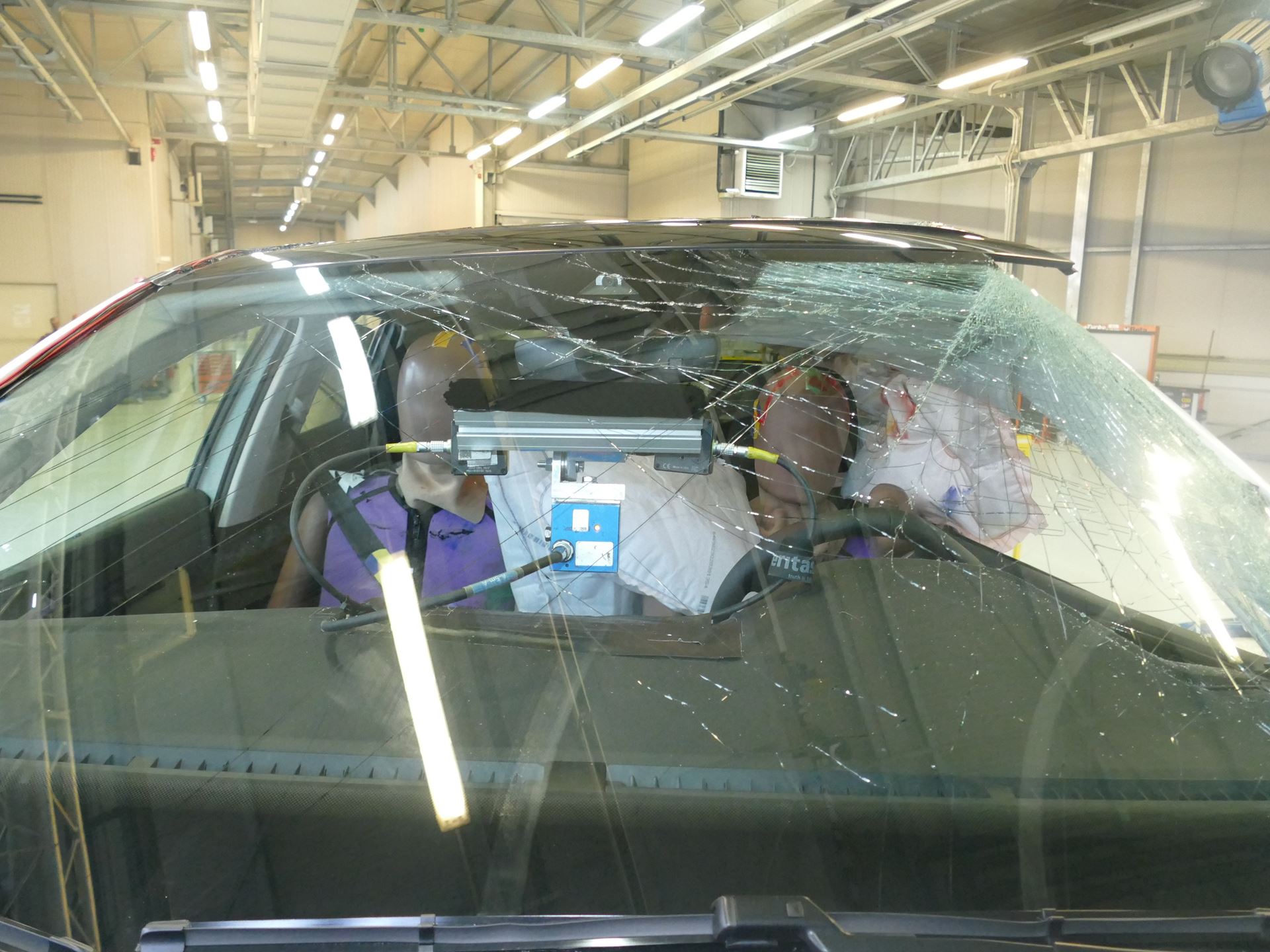 VW Polo - Far-Side impact test 2022 - after crash