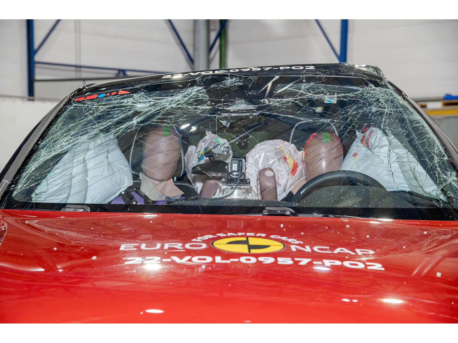 Volvo C40 Recharge - Far-Side impact test 2022 - after crash