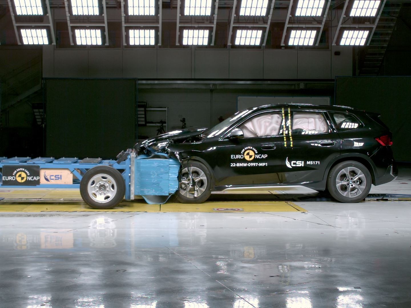BMW X1 Mobile Progressive Deformable Barrier test 2022