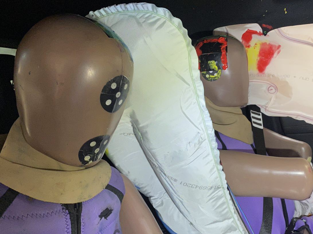 Mercedes-Benz GLC - Far-Side impact test 2022 - after crash