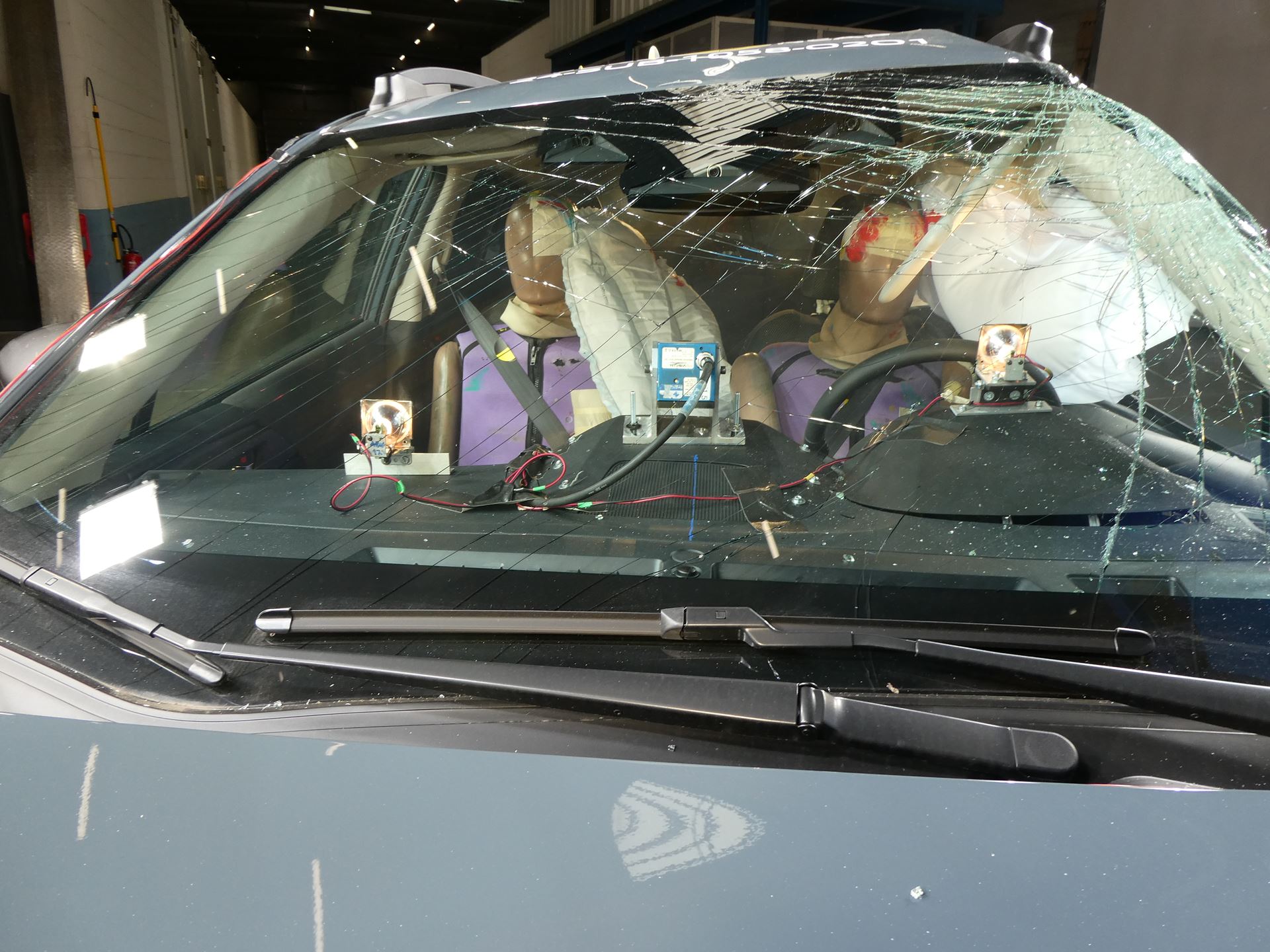 Subaru Crosstrek Far Side impact test 2024 after crash