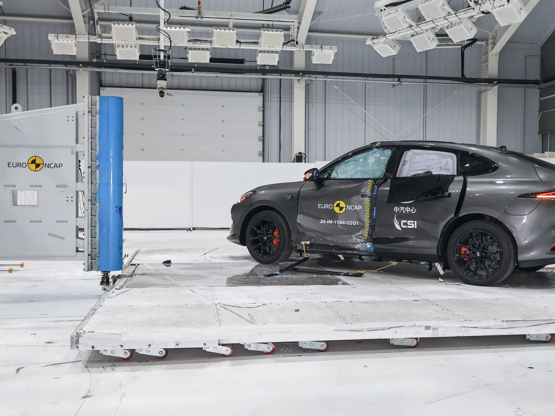 IM IM6 Side Pole test 2025 after crash