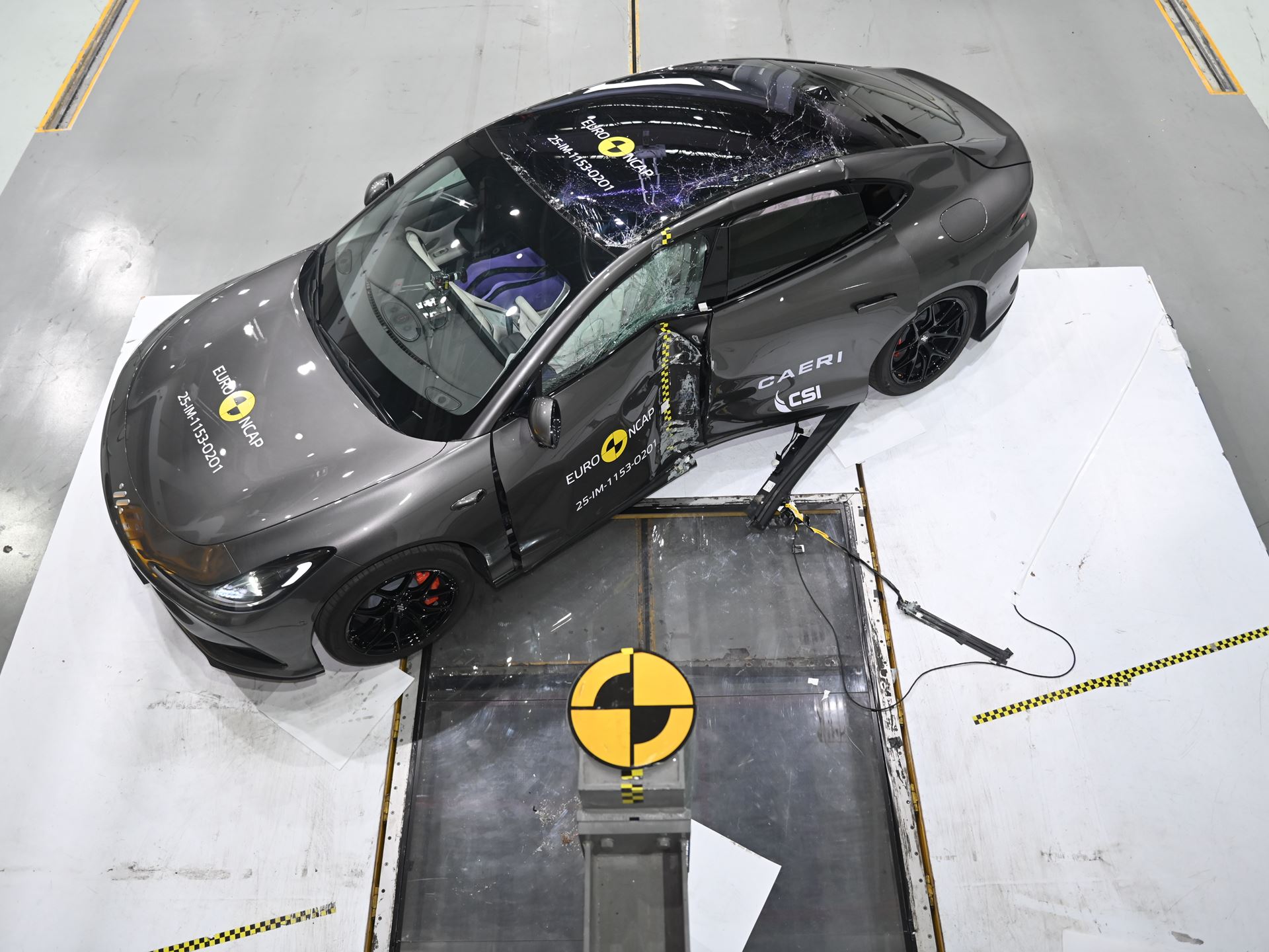 IM IM5 Side Pole test 2025 after crash