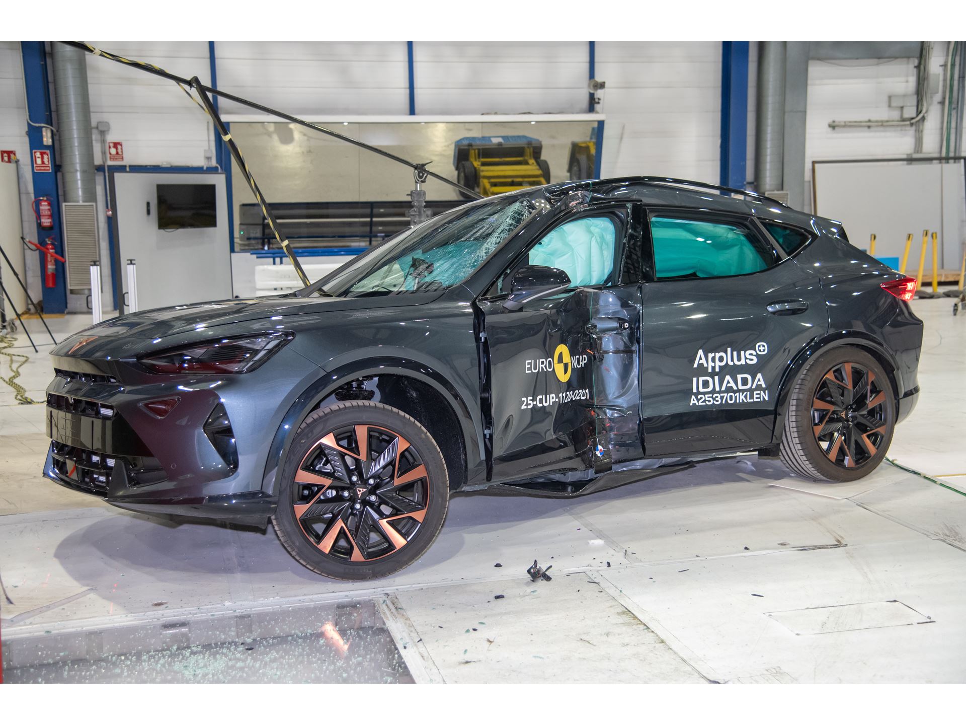 CUPRA Formentor Side Pole test 2025 after crash