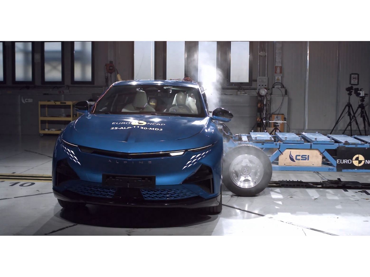 Alpine A390 Side Mobile Barrier test 2025