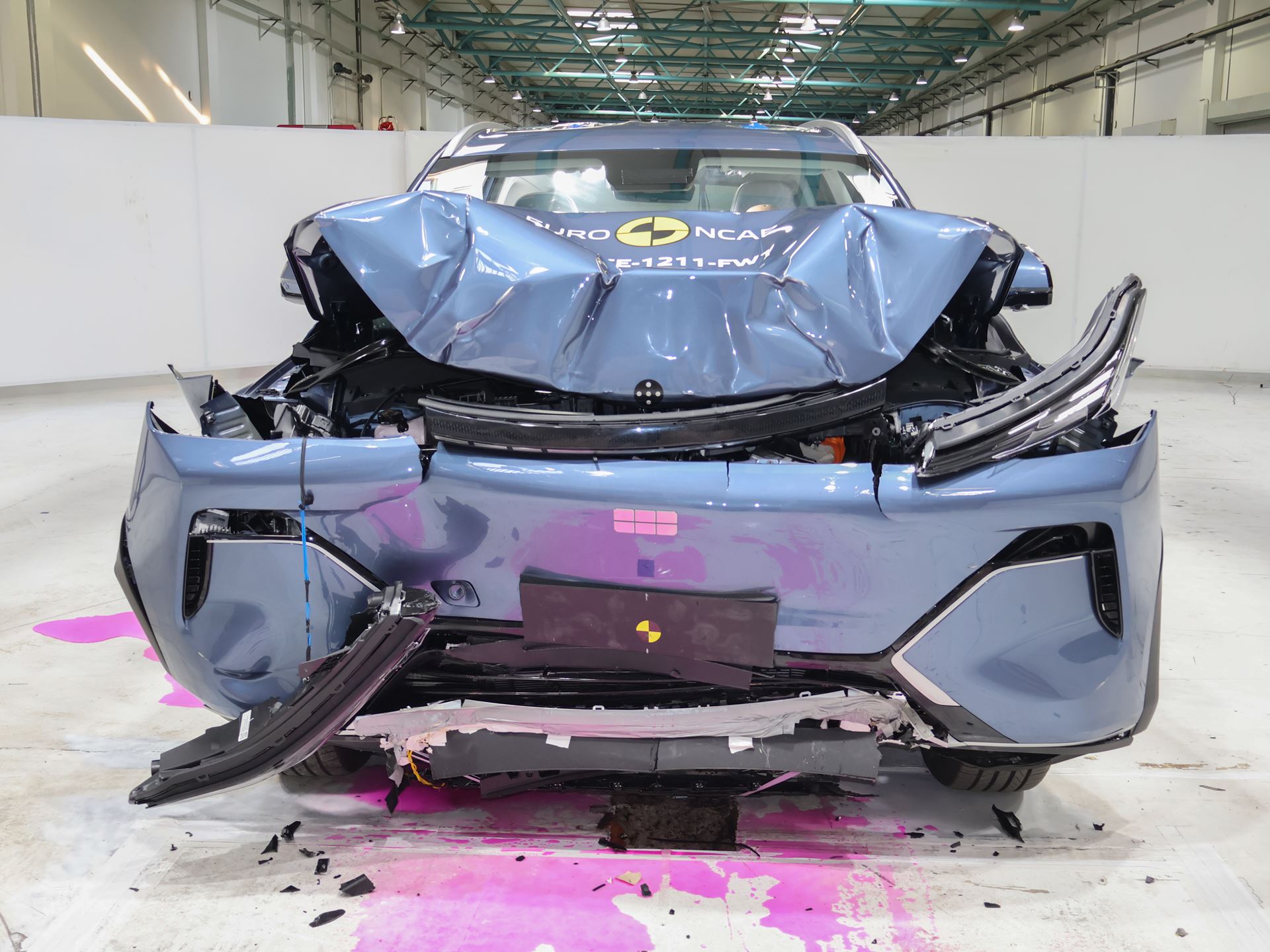 GEELY STARRAY EM i Full Width Rigid Barrier test 2025 after crash