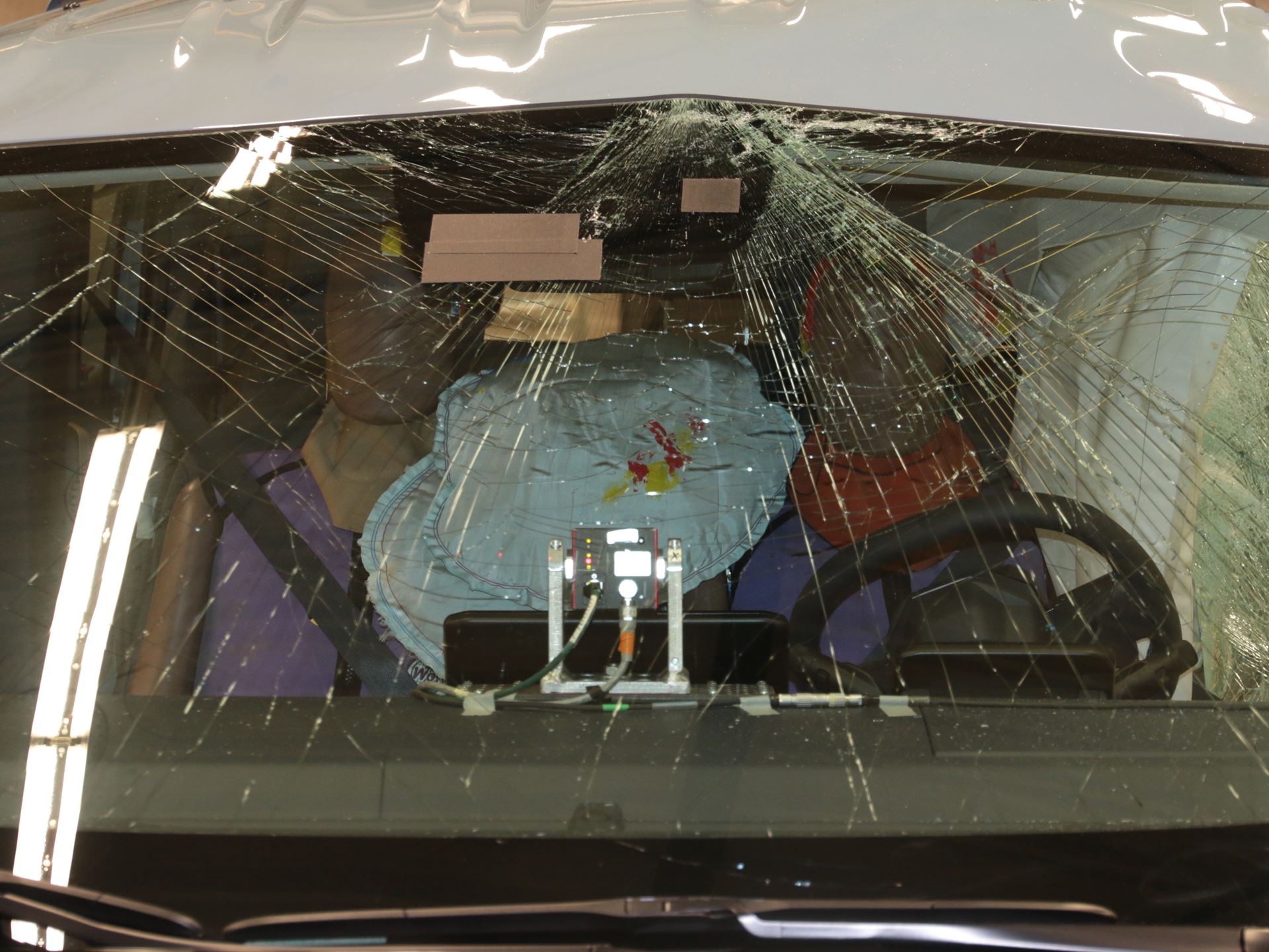 Kia PV5 Passenger Far Side impact test 2025 after crash