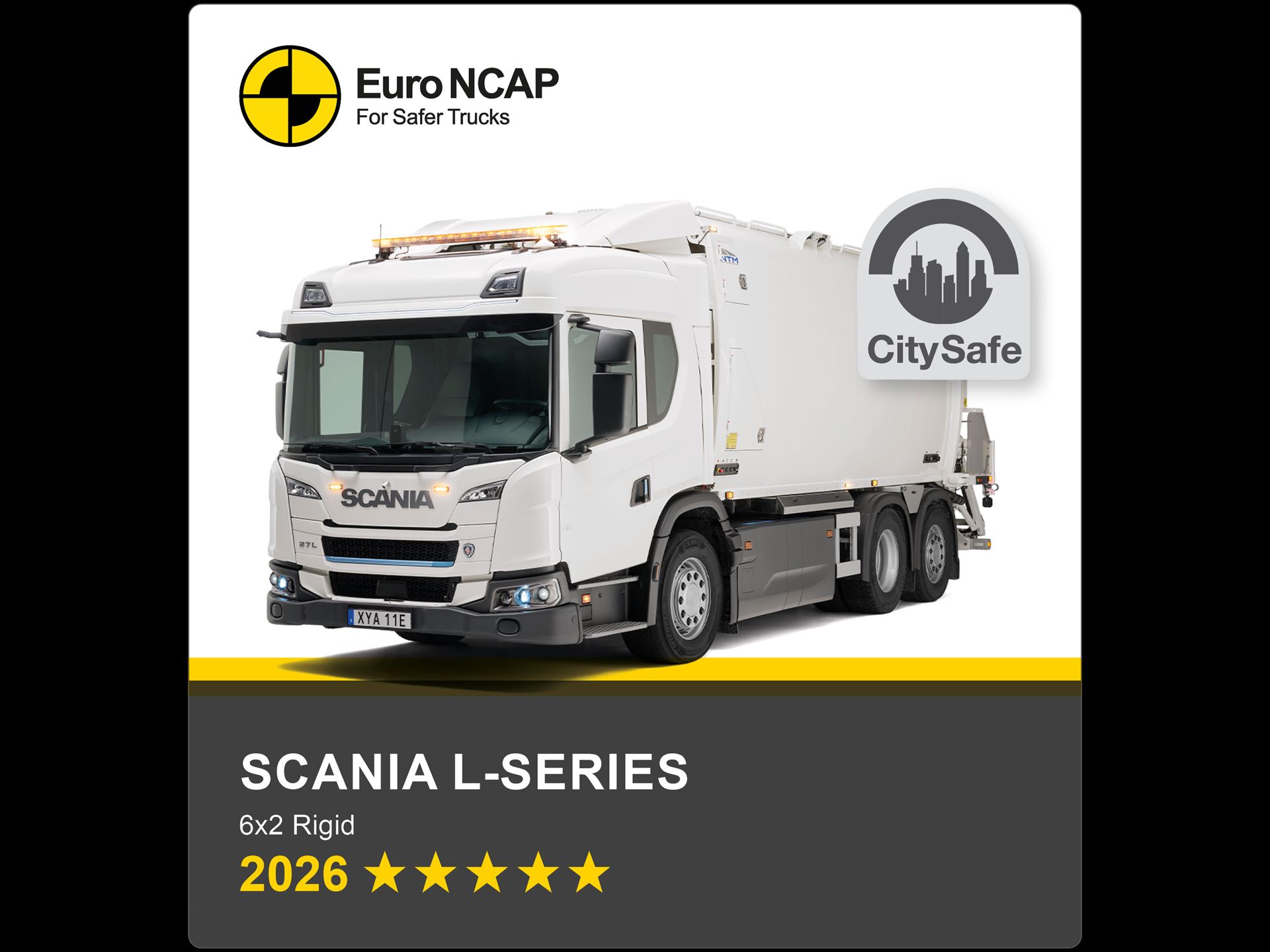 Scania L series Euro NCAP Truck Safety Results 2026
