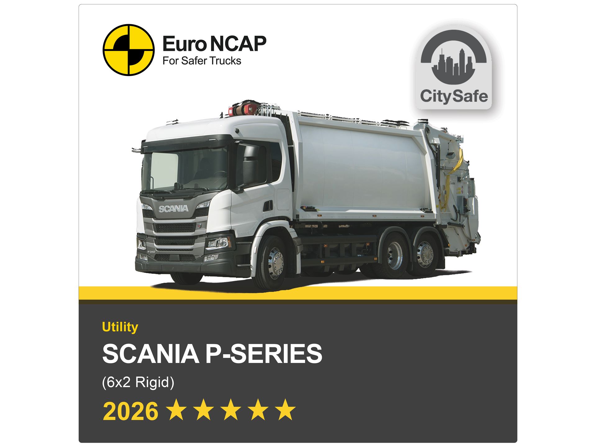 Scania P series Euro NCAP Truck Safety Results 2026