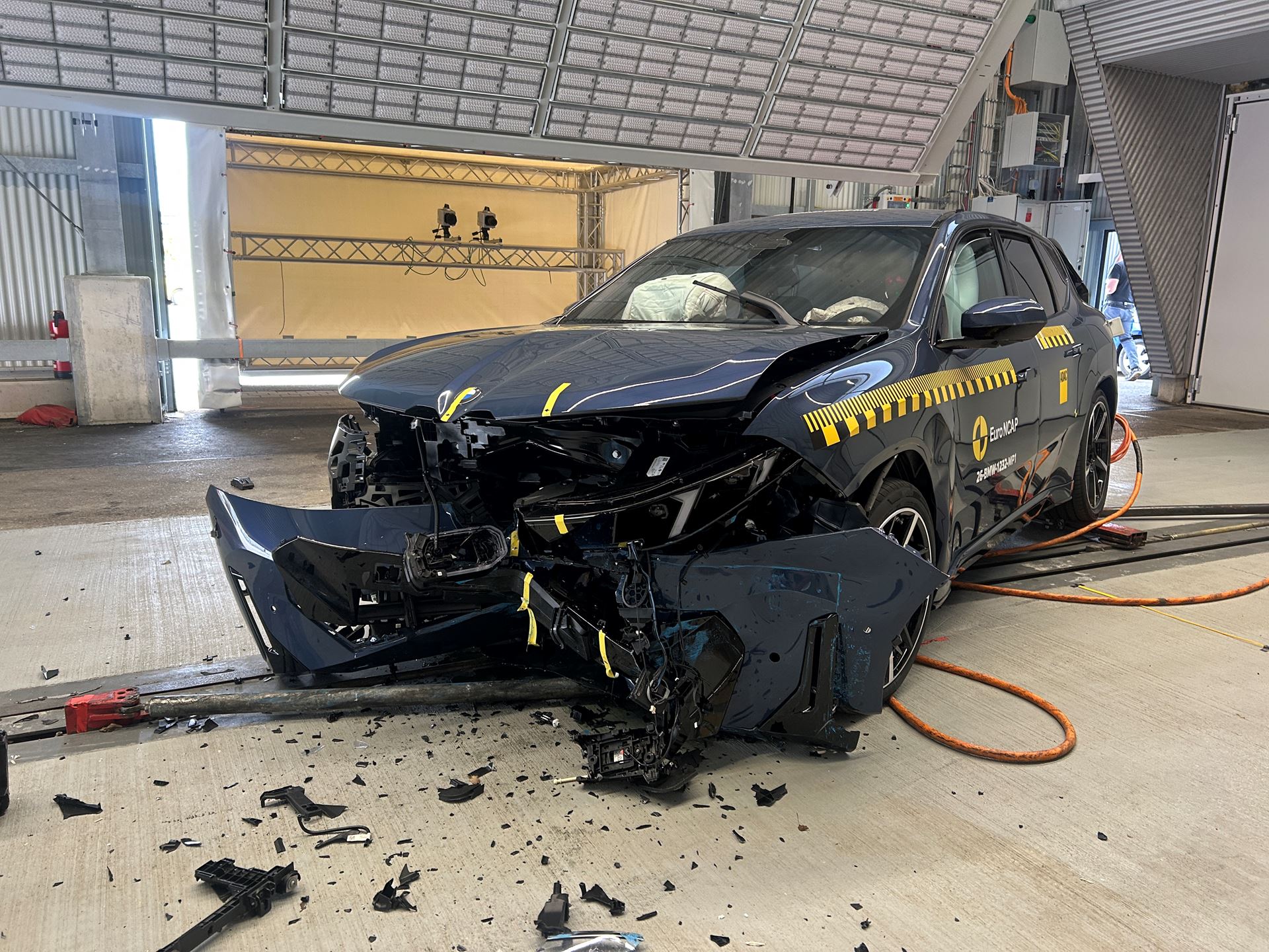 BMW iX3 MPDB test 2026 after crash
