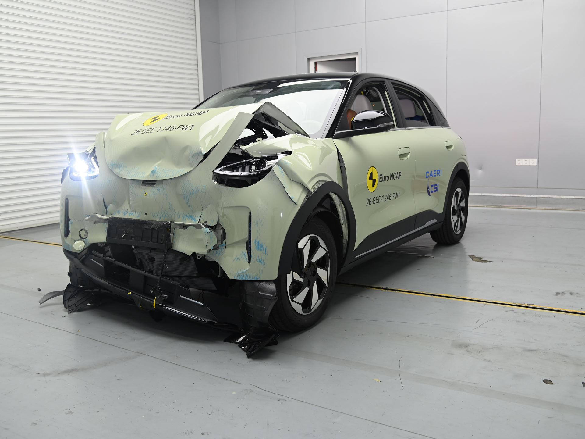 GEELY E2 FW test 2026 after crash
