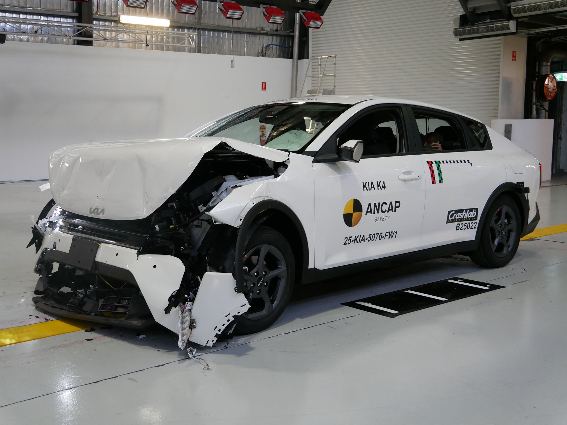 Kia K4 FW test 2025 after crash