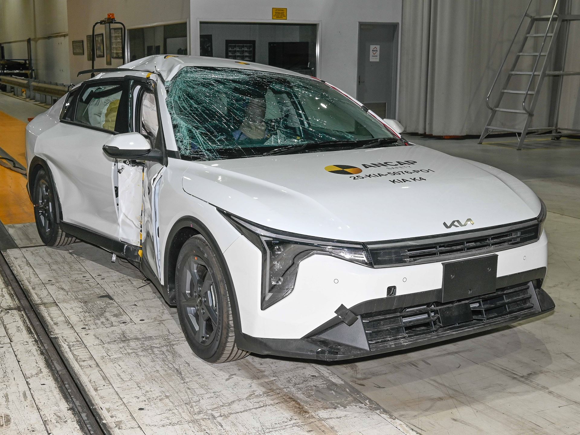 Kia K4 PO test 2025 after crash