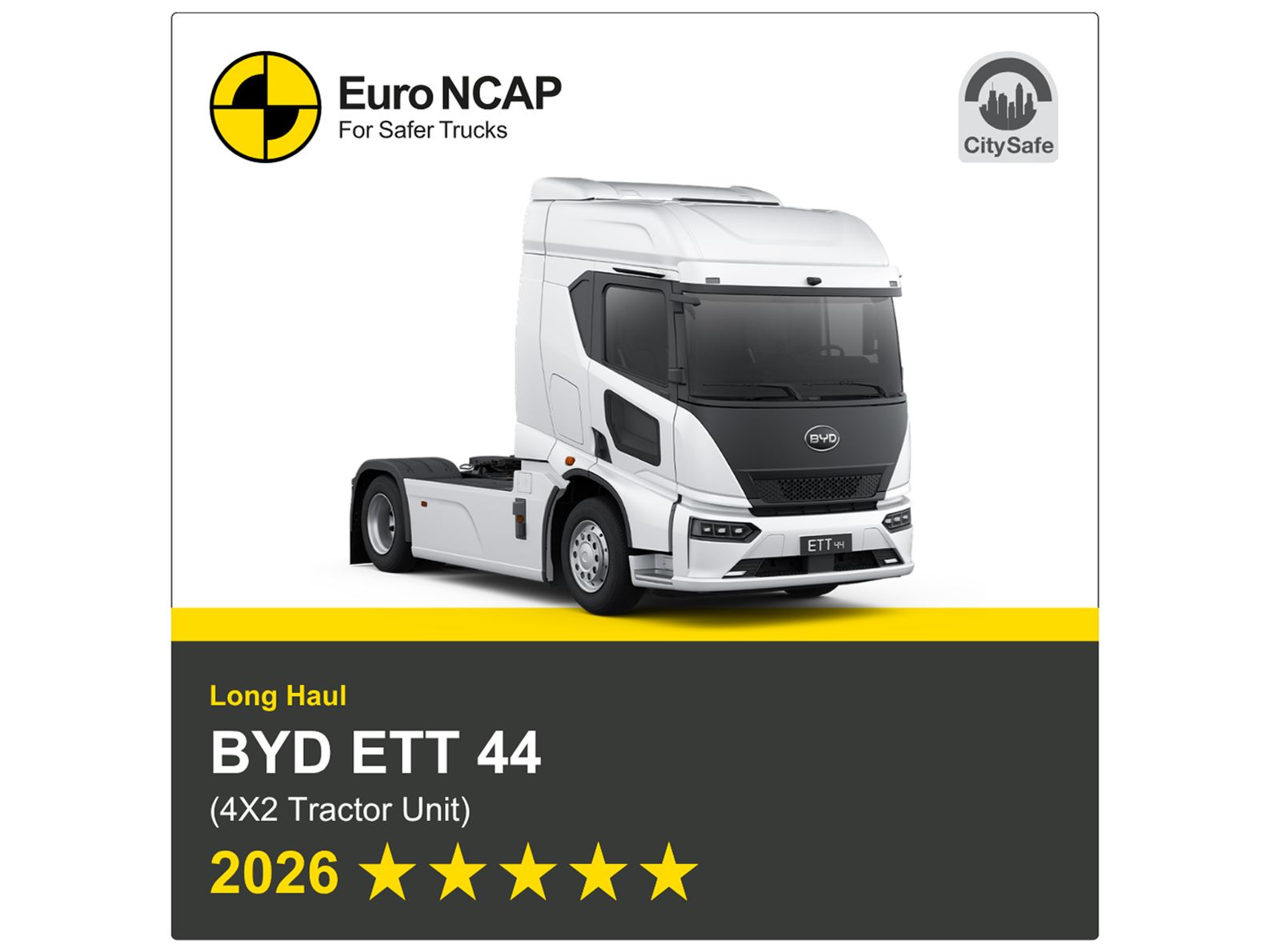 BYD ETT 44 4x2 tractor unit 2026 banner