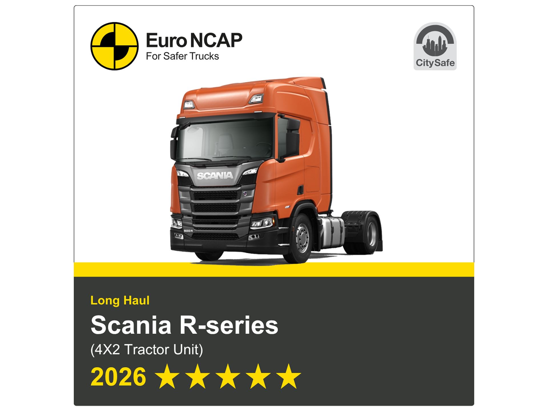 Scania R series 4x2 tractor unit 2026 banner