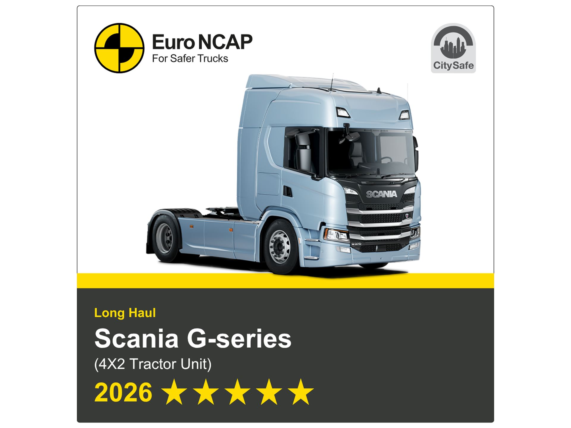 Scania G series 4x2 tractor unit 2026 banner