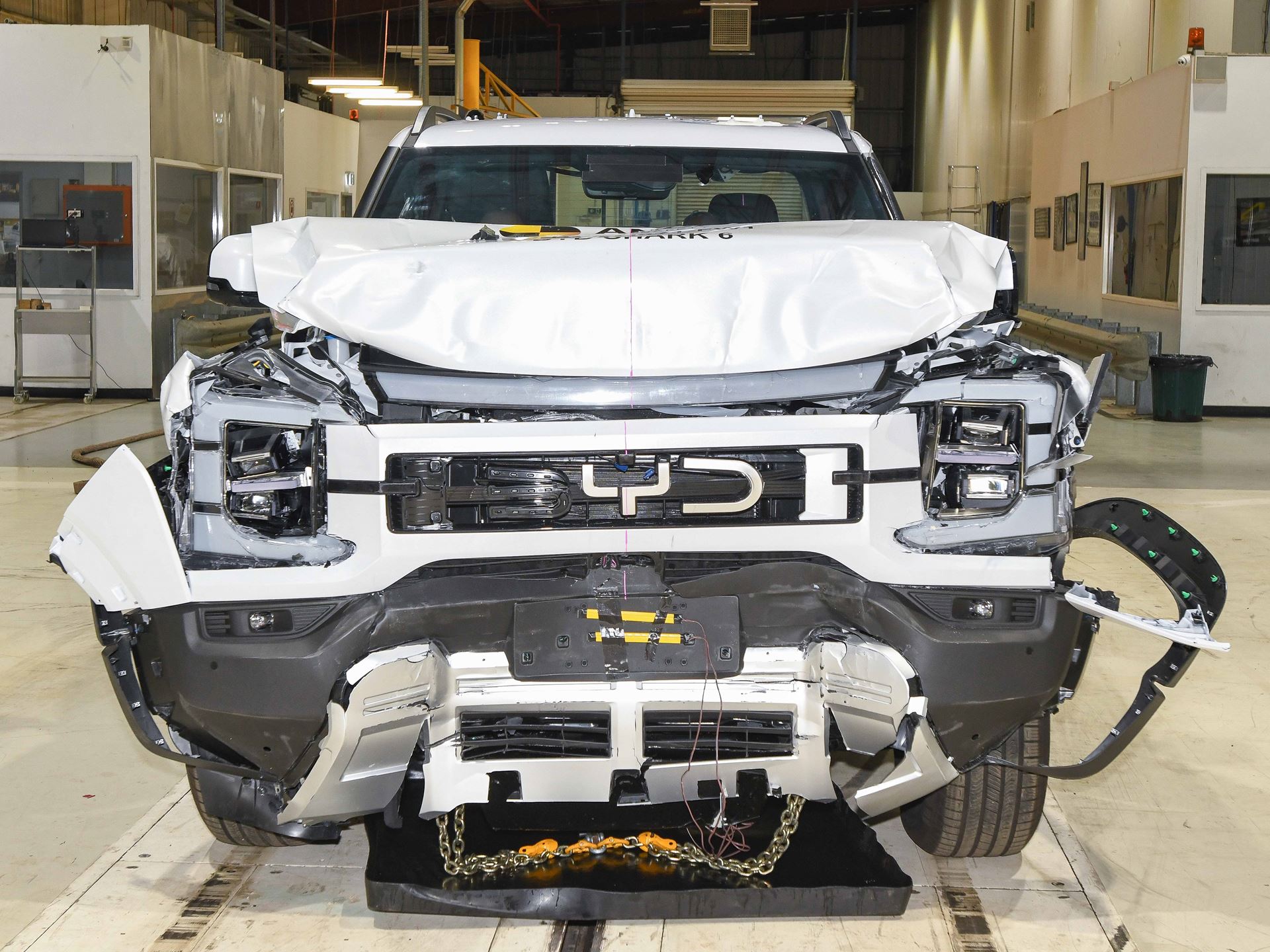 BYD SHARK FW test 2025 after crash