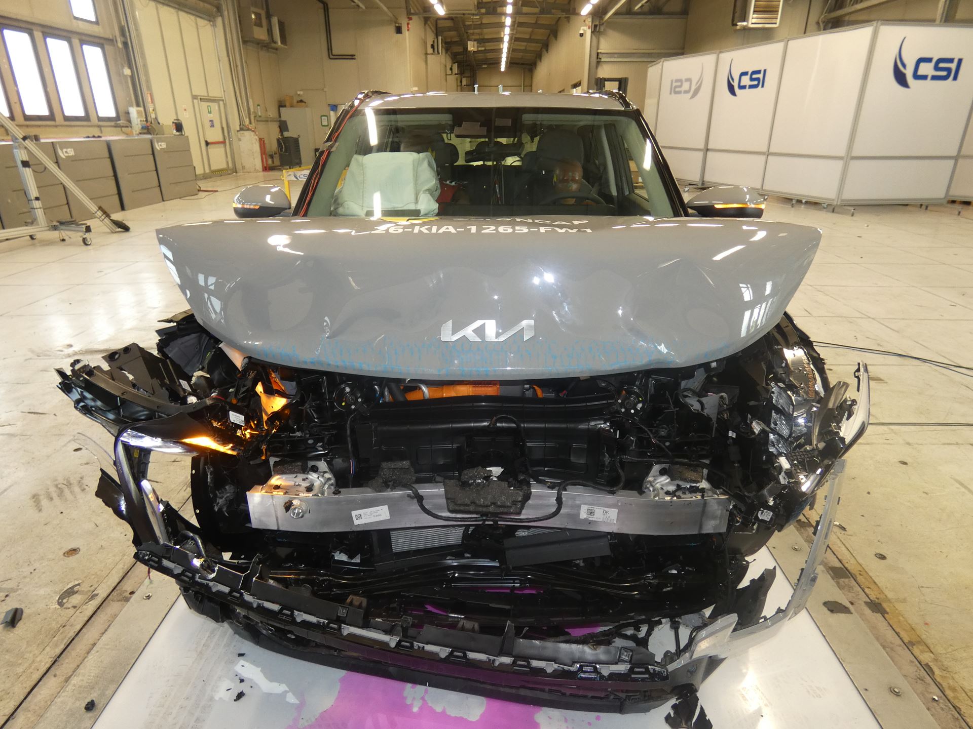Kia EV2 FW test 2026 after crash