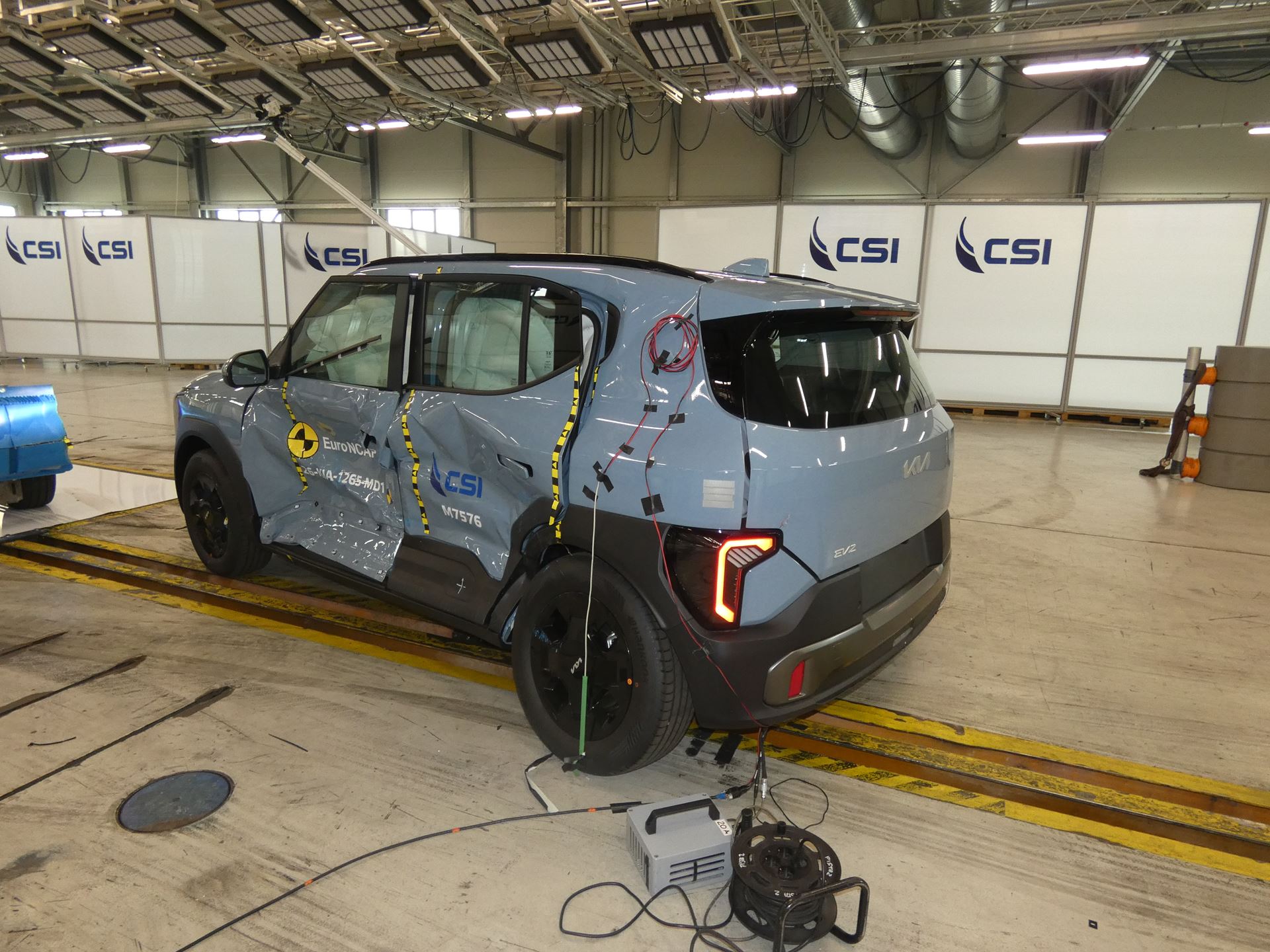 Kia EV2 MDB test 2026 after crash