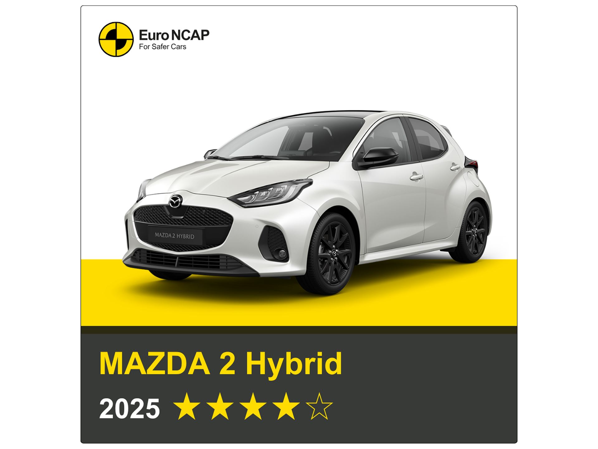 MAZDA 2 Hybrid Euro NCAP 2025 Results 4 stars