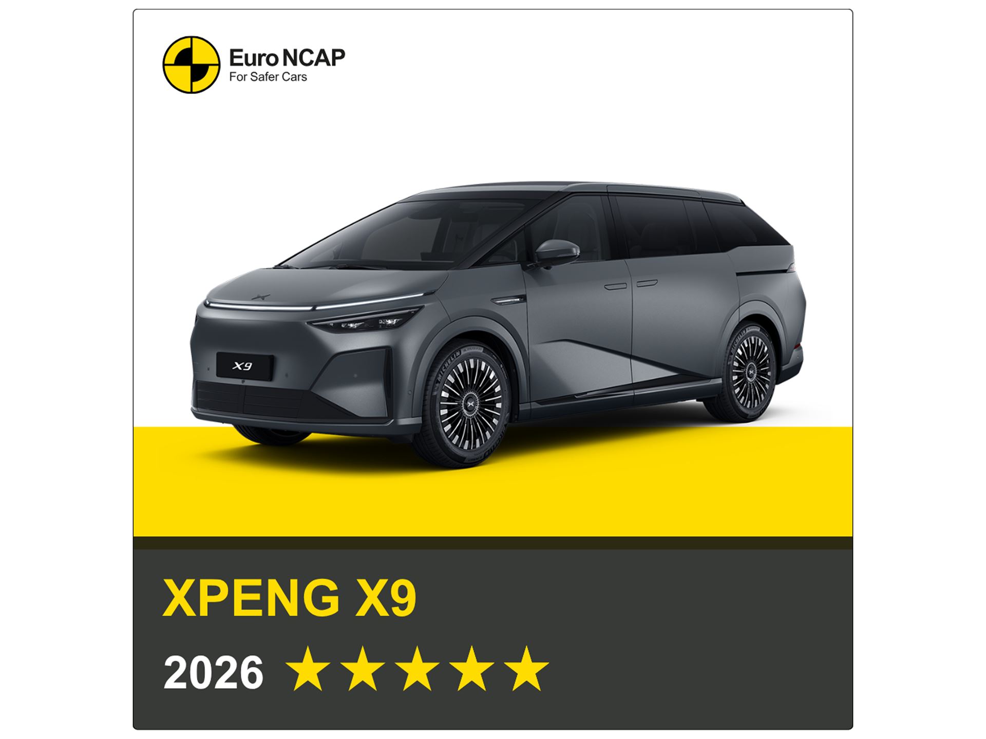 XPENG X9 Euro NCAP 2026 Results 5 stars