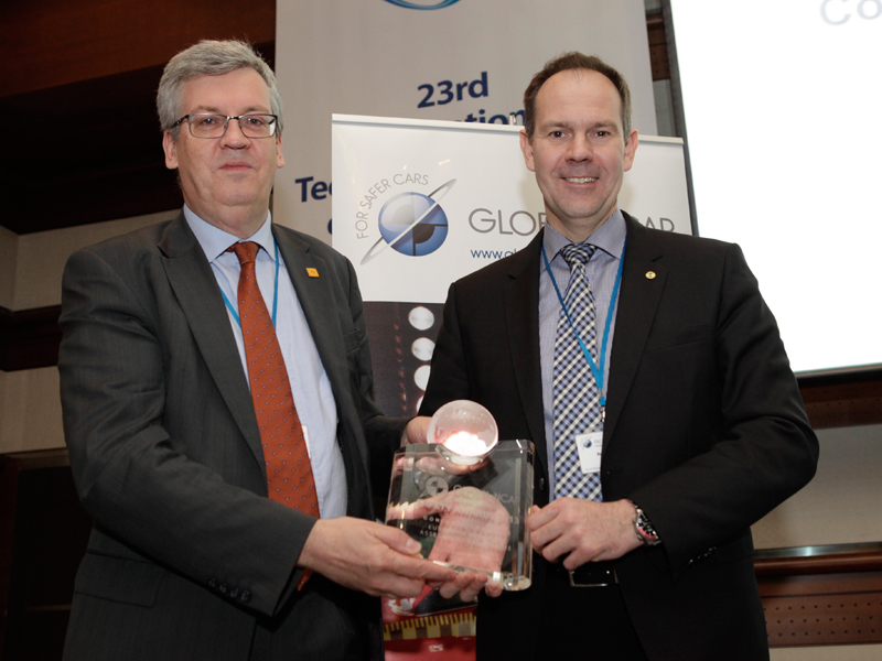 Euro NCAP receives Global NCAP Award