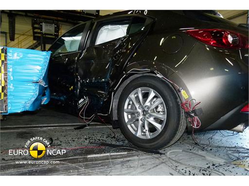 Mazda 3 -Side crash test 2013 - after crash