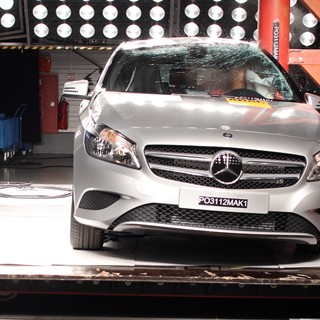 Mercedes Benz A-Class Pole crash test 2012
