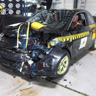 Opel/Vauxhall Adam - Frontal crash test 2013 - after crash
