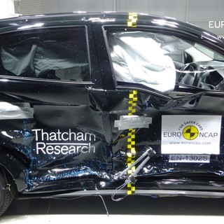 Mitsubishi Space Star/Mirage -Side crash test 2013 - after crash