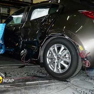 Mazda 3 -Side crash test 2013 - after crash