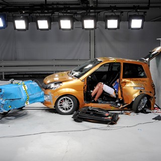 Ligier IXO JS LINE 4 places -Side crash test 2014 - after crash