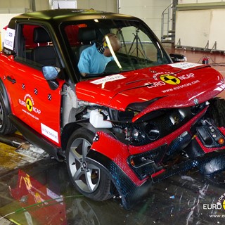 Tazzari ZERO  - Frontal crash test 2014 - after crash