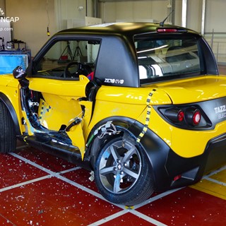Tazzari ZERO  -Side crash test 2014 - after crash
