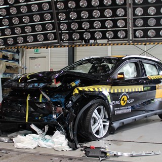 Mercedes-Benz GLA-Class - Frontal crash test 2014 - after crash