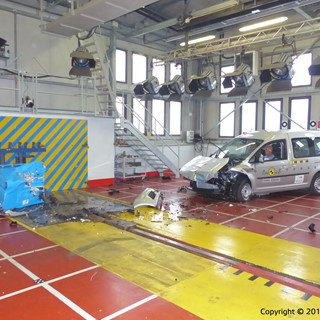 VW Caddy - Frontal Offset Impact test 2015 - after crash
