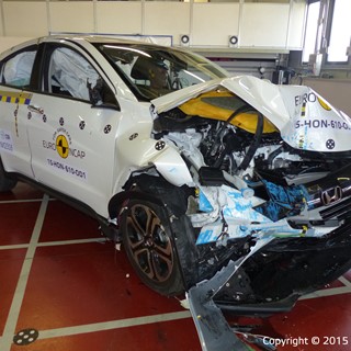 Honda HR-V - Frontal Offset Impact test 2015 - after crash