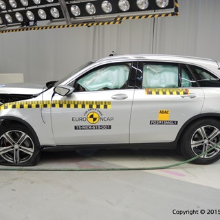 Mercedes-Benz GLC - Frontal Offset Impact test 2015 - after crash